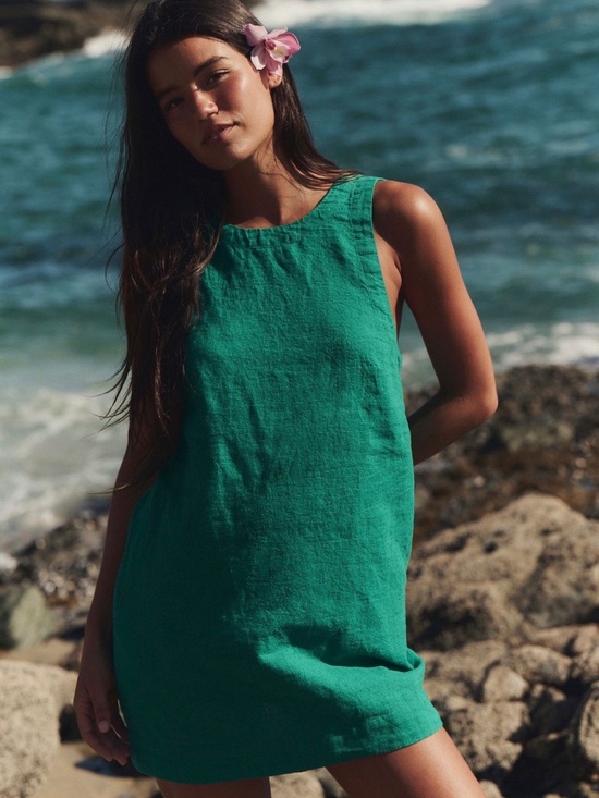 Free People Dresses & Skirts - NWT Free People Full Of Sunshine Cotton-Linen Mini Dress